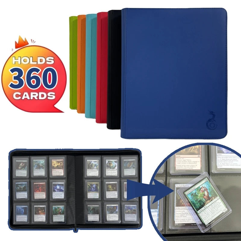 9-Pocket Toploader Binder – Holds 360 Cards