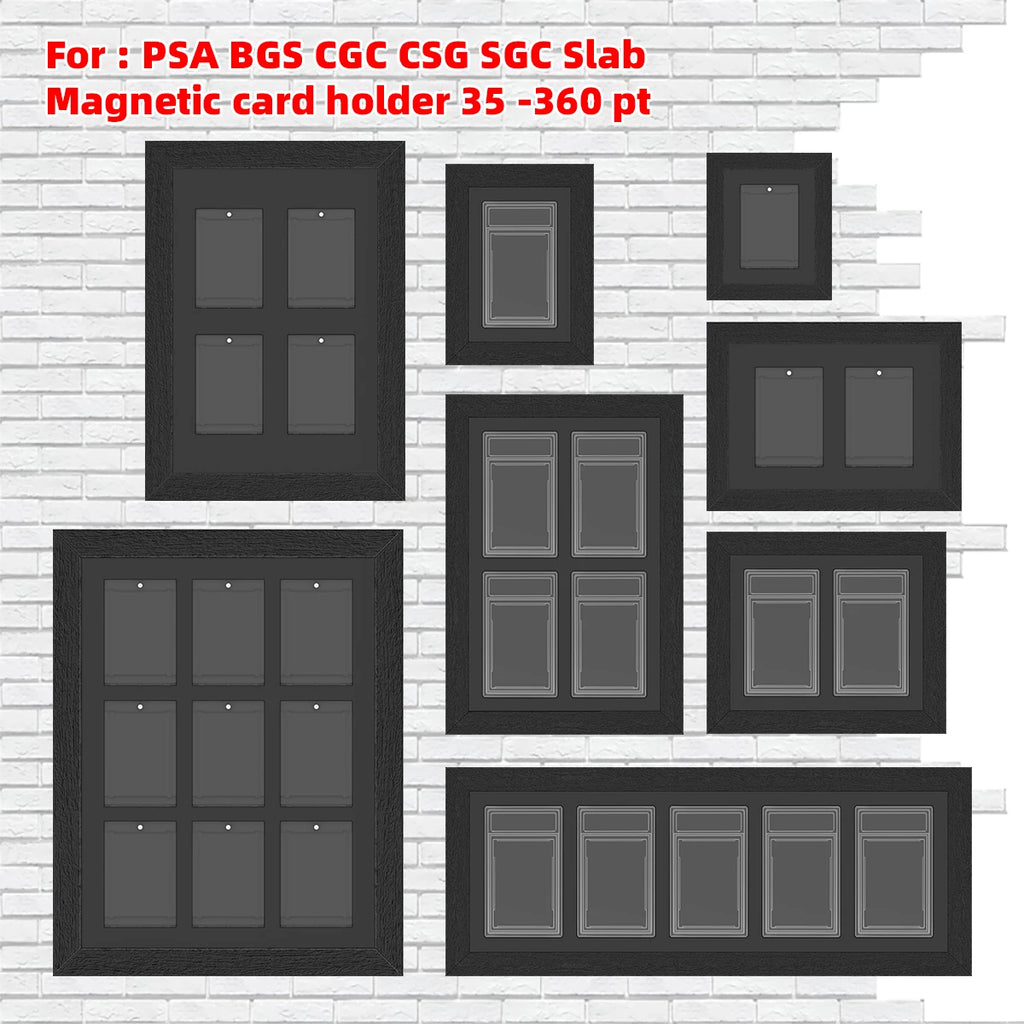 Graded Card Wall Mount Display Frame (35–130PT)