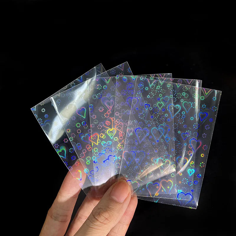 Holographic Foil Card Sleeves – Kpop & Trading Cards (50 Pack)