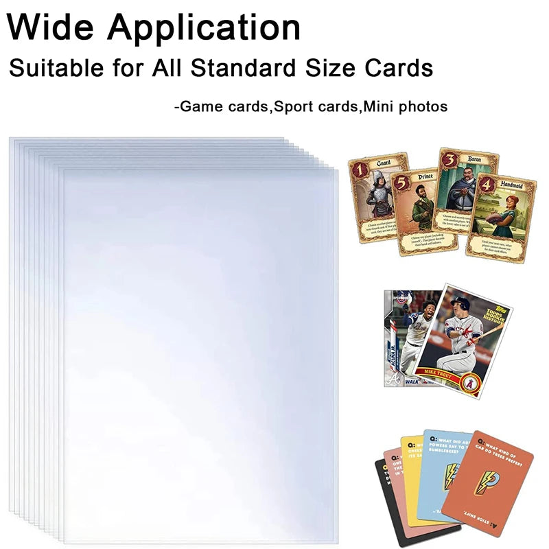 Card Sleeves with Protective Film (100–600 Pack)
