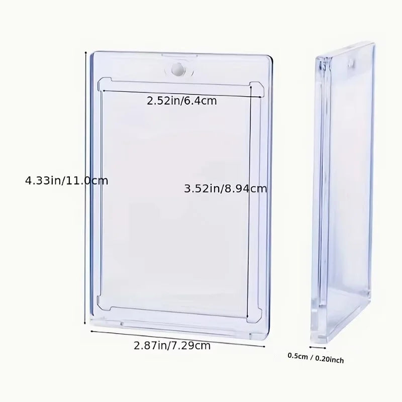 Magnetic Card Holders – UV-Resistant Acrylic (35PT, Set of 10)