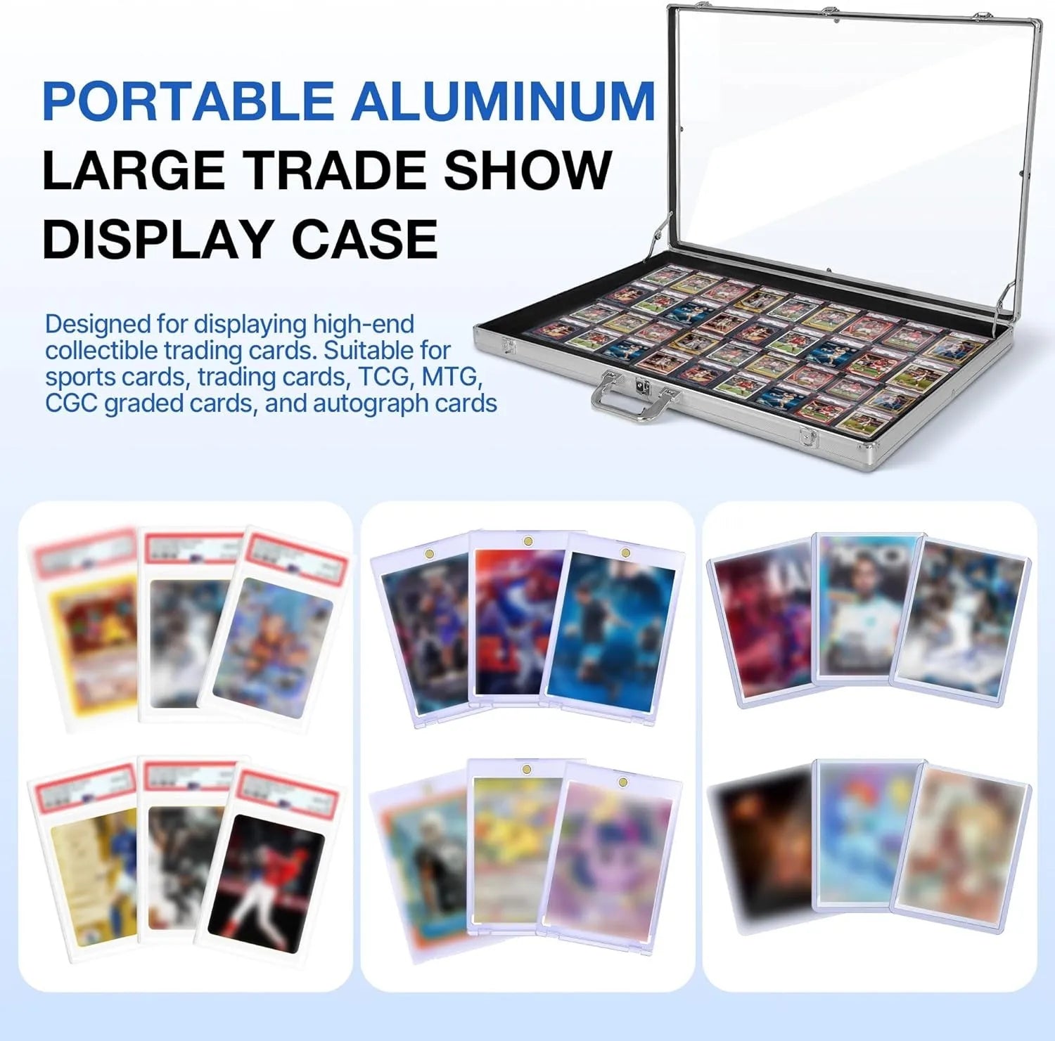 Lockable Trading Card Display Case