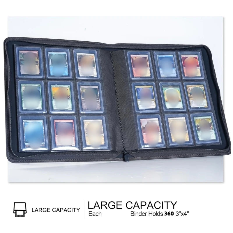 9-Pocket Toploader Binder – Holds 360 Cards