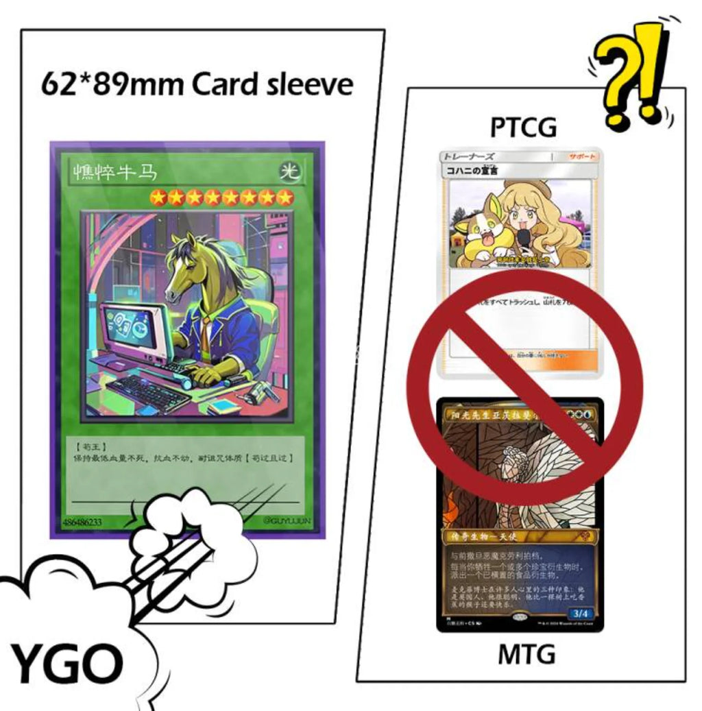 Japanese Size Matte Card Sleeves – YGO Compatible (100 Pack)