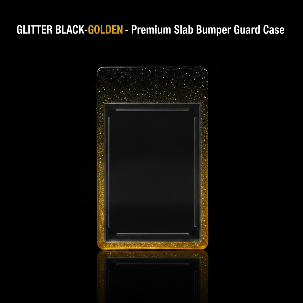 Glitter Black-Golden