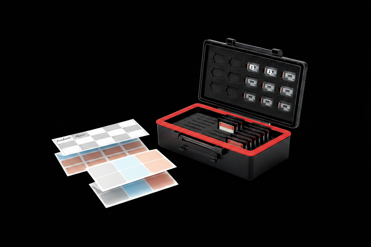 Memory Card Case - Organization with Label Stickers